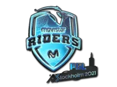 Naklejka | Movistar Riders (hologramowa) | Sztokholm 2021