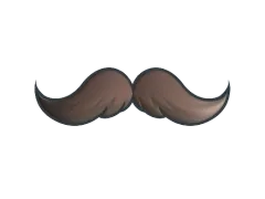 Aufkleber | Schnurrbart (Glanz)