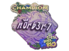 Pegatina | n0rb3r7 (campeón) | Río 2022