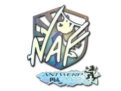 Naklejka | NAF (holograficzna) | Antwerpia 2022