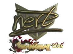 Наклейка | NertZ (Gold) | Shanghai 2024