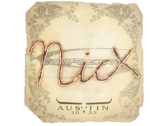 Sticker | nicx | Austin 2025