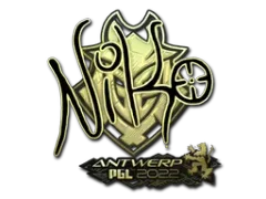 Sticker | NiKo (Goud) | Antwerpen 2022