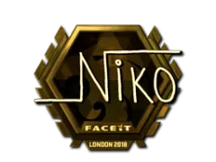 Наліпка | NiKo (золота) | Лондон 2018