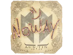 Sticker | noway | Austin 2025