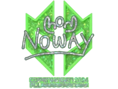Klistermärke | noway (glitter) | Copenhagen 2024