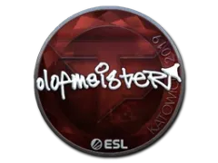 Наклейка | olofmeister (металлическая) | Катовице-2019