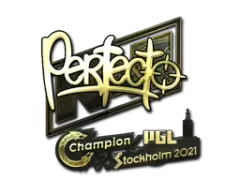 Pegatina | Perfecto (dorada) | Estocolmo 2021