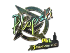 Klistermärke | Plopski (Holo) | Stockholm 2021
