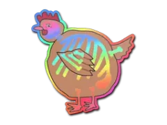 Sticker | Poorly Drawn Chicken (Holo)