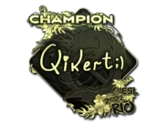 Наклейка | qikert (золотая, чемпион) | Рио-2022