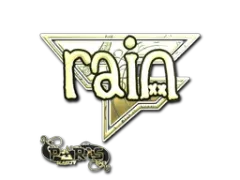 Pegatina | rain (dorada) | París 2023