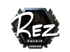 Naklejka | REZ (foliowana) | Londyn 2018