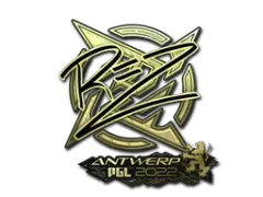Autocolante | REZ (Gold) | Antuérpia 2022