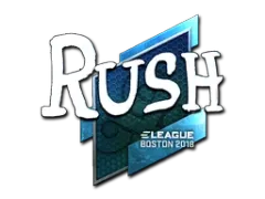 Pegatina | RUSH (reflectante) | Boston 2018