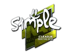 Çıkartma | s1mple (Parlak) | Boston 2018