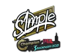 Aufkleber | s1mple | Stockholm 2021
