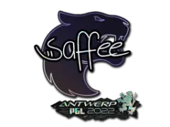 Naklejka | saffee (brokatowa) | Antwerpia 2022
