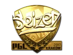 Наклейка | seized (золотая) | Краков-2017