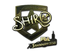 Sticker | sh1ro (Gold) | Stockholm 2021