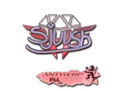 Klistermärke | sjuush (Holo) | Antwerp 2022