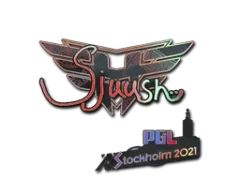 Наліпка | sjuush (голографічна) | Стокгольм 2021