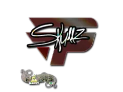 Aufkleber | skullz (Glitzer) | Paris 2023