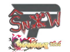 Pegatina | snow (Glitter) | Shanghai 2024