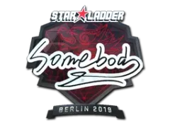 Aufkleber | somebody (Glanz) | Berlin 2019