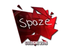 Наклейка | spaze (металлическая) | Кёльн-2016