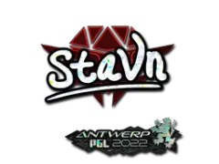Pegatina | stavn (purpurina) | Amberes 2022