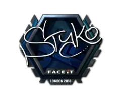 Наклейка | STYKO (металлическая) | Лондон-2018