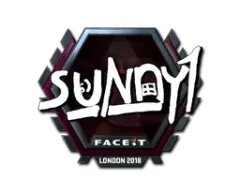Naklejka | suNny (foliowana) | Londyn 2018
