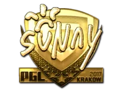 Наклейка | suNny (золотая) | Краков-2017