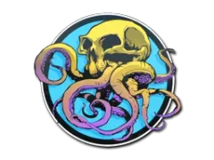 Sticker | Crâne tentaculaire : océan vespéral