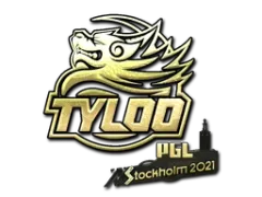 Наклейка | Tyloo (золотая) | Стокгольм-2021
