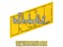 Aufkleber | w0nderful (Glitzer) | Kopenhagen 2024