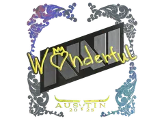 Sticker | w0nderful (Holo) | Austin 2025