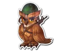 Sticker | Hibou de guerre