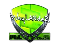 Klistermärke | wayLander (Foil) | Krakow 2017