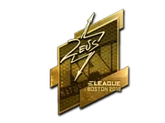 Klistermærke | Zeus (Guld) | Boston 2018