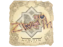 Klistermärke | zweih | Austin 2025