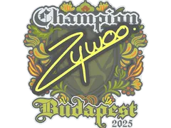 Sticker | ZywOo (Champion) | Budapest 2025