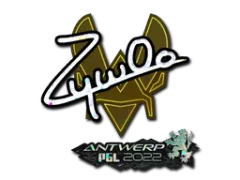 Aufkleber | ZywOo (Glitzer) | Antwerpen 2022