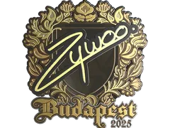 印花 | ZywOo（金色）| 2025年布达佩斯锦标赛