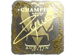 Pegatina | ZywOo (dorada, campeón) | Austin 2025