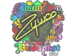 Sticker | ZywOo (Holo, Champion) | Budapest 2025