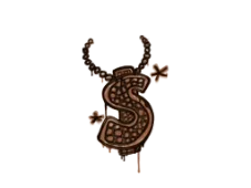 Versiegeltes Graffito | Bling (Tigerorange)