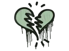 Sealed Graffiti | Broken Heart (Cash Green)