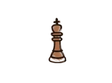 Verzegelde graffiti | Chess King (Tijgeroranje)